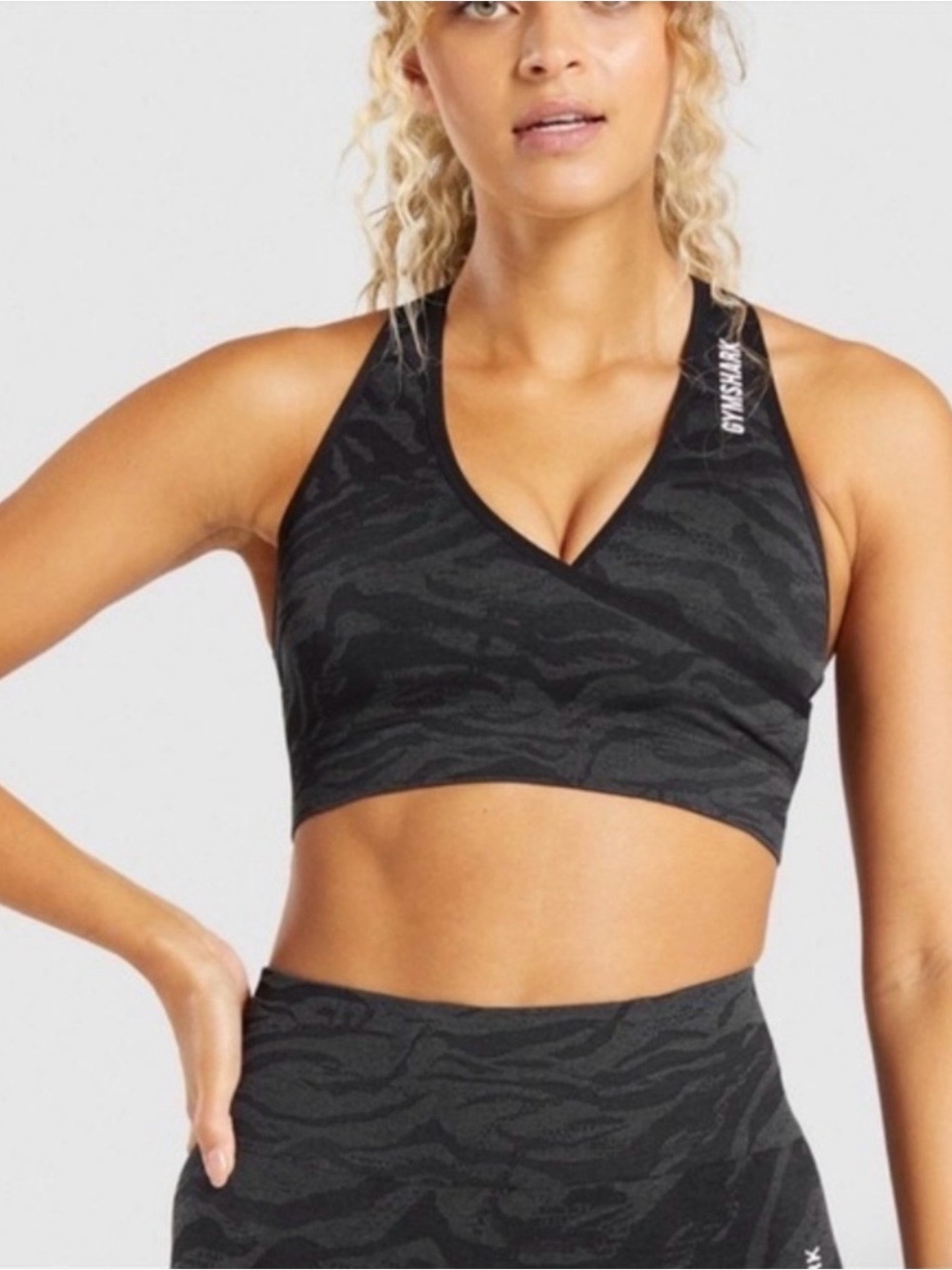 Gymshark Adapt Animal Seamless Sports Bra- Zebra | EUC - M